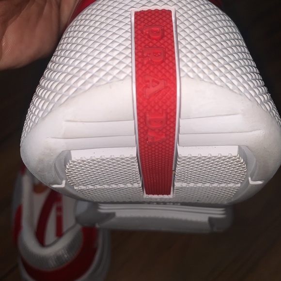 - Mens Prada America’s Cup Sneaker. Color Red size 8.5/9 - Picture 7 of 7